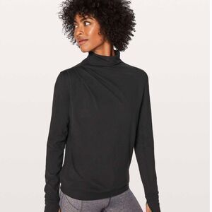 Lululemon Morning Miles Long Sleeve Pullover in Black - Size 6